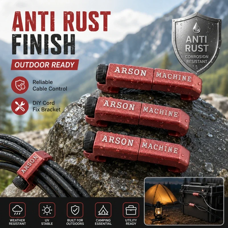 ARSON MACHINE Marked CNC Metal Wire Guide Holder Lightweight Anti Slip DIY Daily Equipment Cord Organizer Clamp