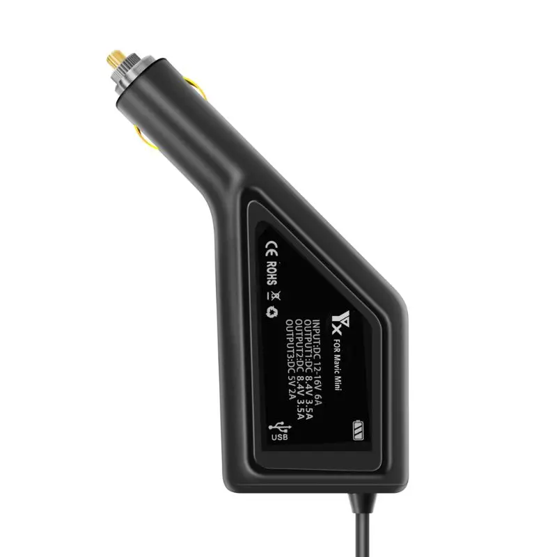 Battery Car Adapter Quick Support Batteries & Remote Controller Charging Together Easy Operation Durable