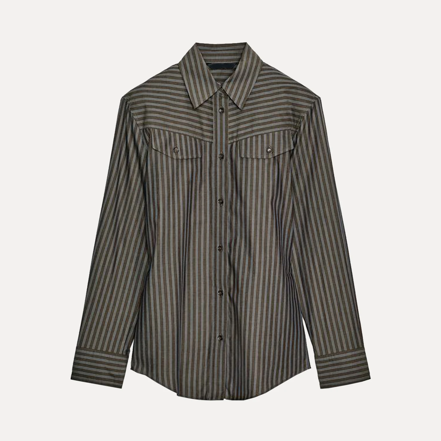 

2025 Autumn New Sle Women's Commute Stripe irt Versatile Simple Design Long Sve Loose Fit Ladies Premium Quali Blouse
