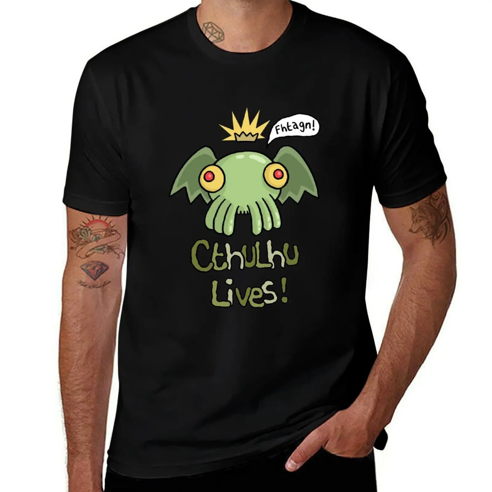

Cthulhu Lives! T-Shirt t shirt man plain t shirt custom print T-Shirt