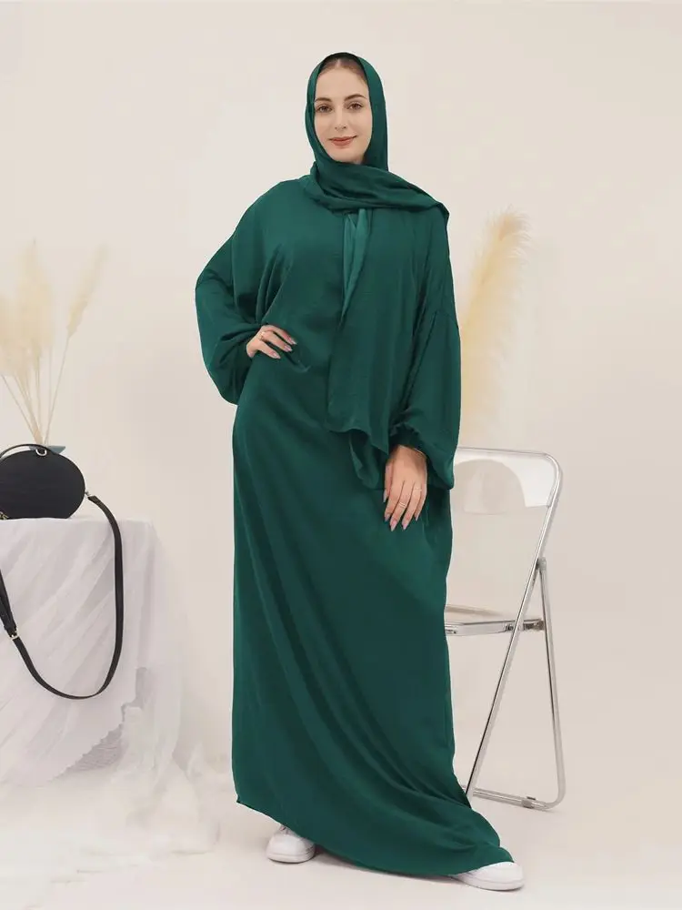 Ramadan Eid Dubai Khimar Abaya Islam Muslim Modest Dress Prayer Clothes African Dresses For Women Robe Musulmane Femme Vestidos