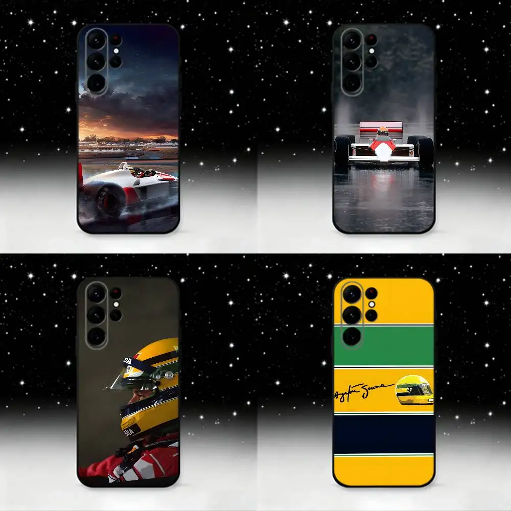 

A-Ayrton S-Senna Phone Case For Samsung S 25,24,23,22,30,21,10,9,Ultra,Plus,Lite,FE,4,5 G Black Soft Case