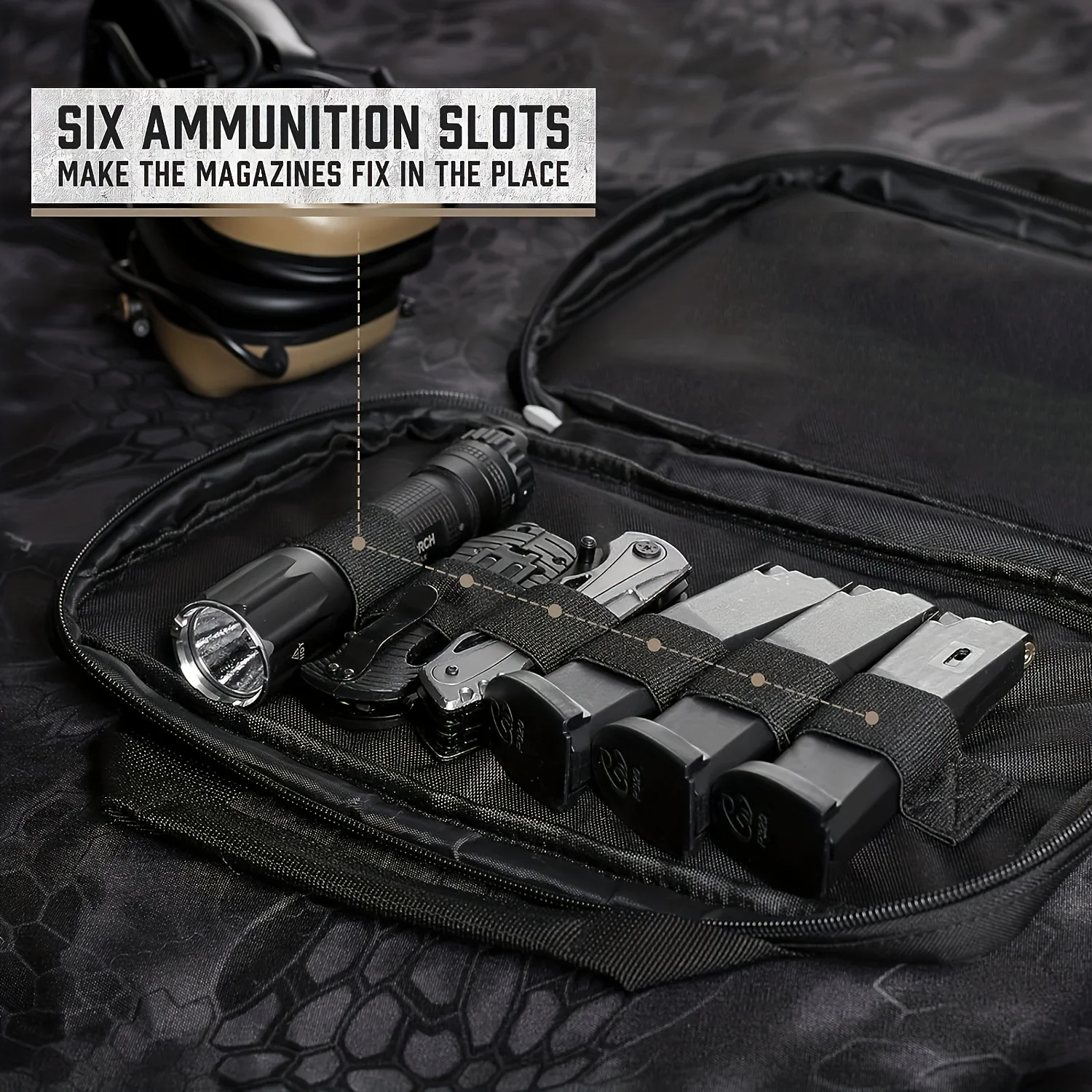 حافظة مسدس تكتيكي، حافظة مسدس مبطنة، مسدس مسدس ناعم، حقيبة مسدس مستطيلة