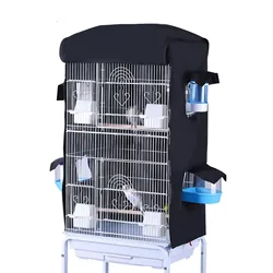 Bird Cage Cover Windproof Hook and Loop Door Cover Pet Blocking Light Cover Birdcage Cover Waterproof Cloth Budgies Parakeets