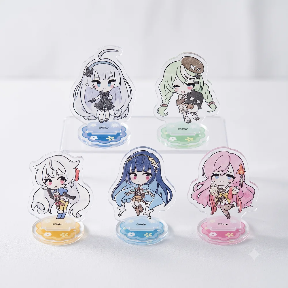 Chaveiro de Acrílico Anime Stella Sora, Figura de Ação Chibi com 5 Estilos, Modelo de Boneca para Decoração de Mesa, Presente