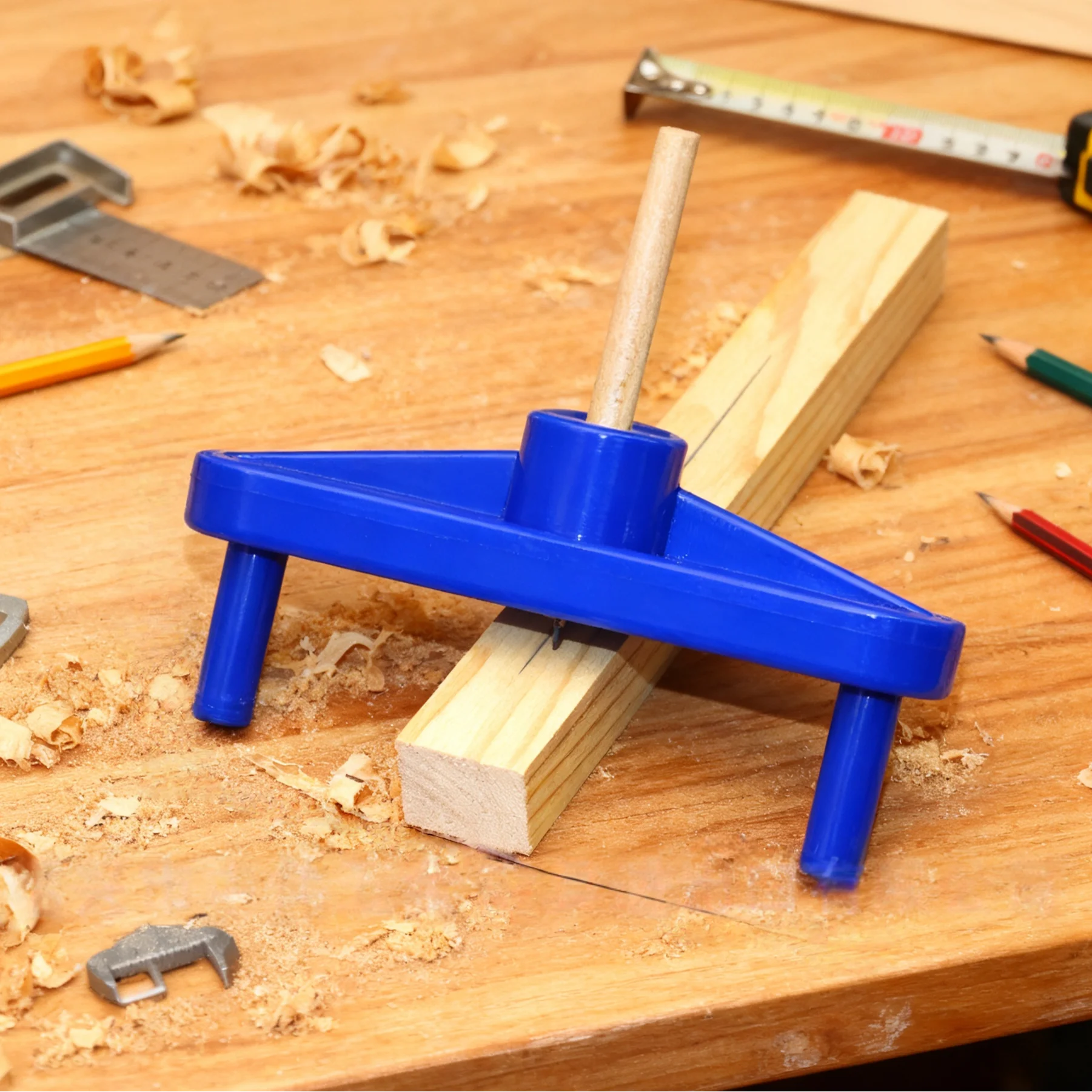 1pc Woodworking Marking Gauge Center Finder Line Scriber Center Offset Line Marking With Magnet Locator Scribe Marking Carpenter