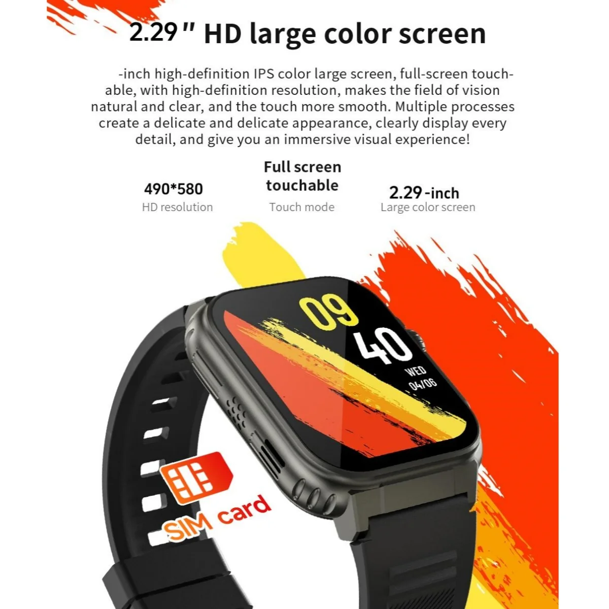 Global Version Android Smart Watch with Rotary Camera