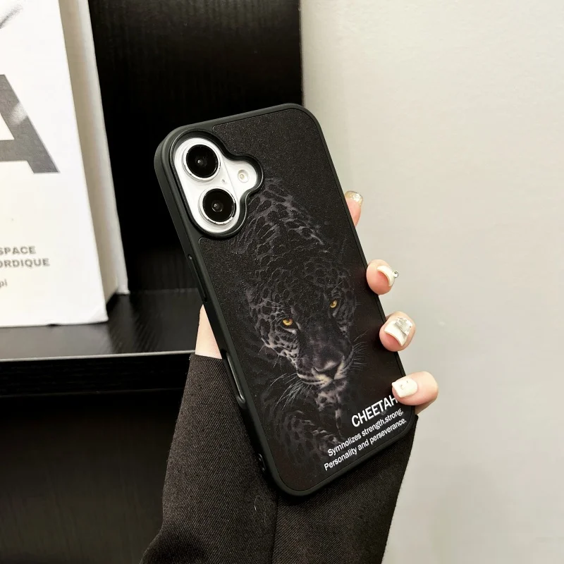 Cheetah Leopard Phone case for IPhone 12 13 14 15 16 Pro Max 16pro Panther Magnetic Wireless Charging Magsafe Cover 