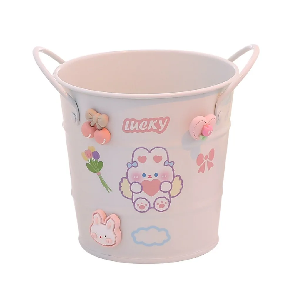 

Desktop Storage Box Creative Art Pen Holder Pencil Cup Colorful Pencil Cup Bucket Cute Personalized Pink Bucket Pencil Holder