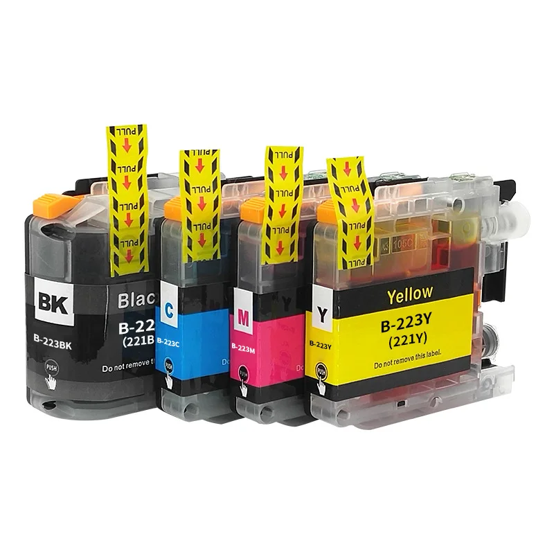 With Chip LC223 LC221 Compatible Ink Cartridge For Brother MFC-J4420DW/J4620DW/J4625DW/J480DW/J680DW/J880DW Printer