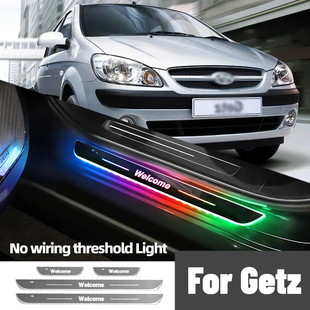 

For Hyundai Getz 2002-2009 2005 2006 2007 2008 Car Door Sill Light Customized Logo LED Welcome Threshold Pedal Lamp Accessories