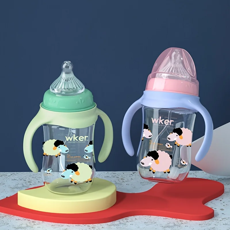 durable PP children's bottle with handle - lightweight, wide mouth design, easy to clean - perfect for Christmas