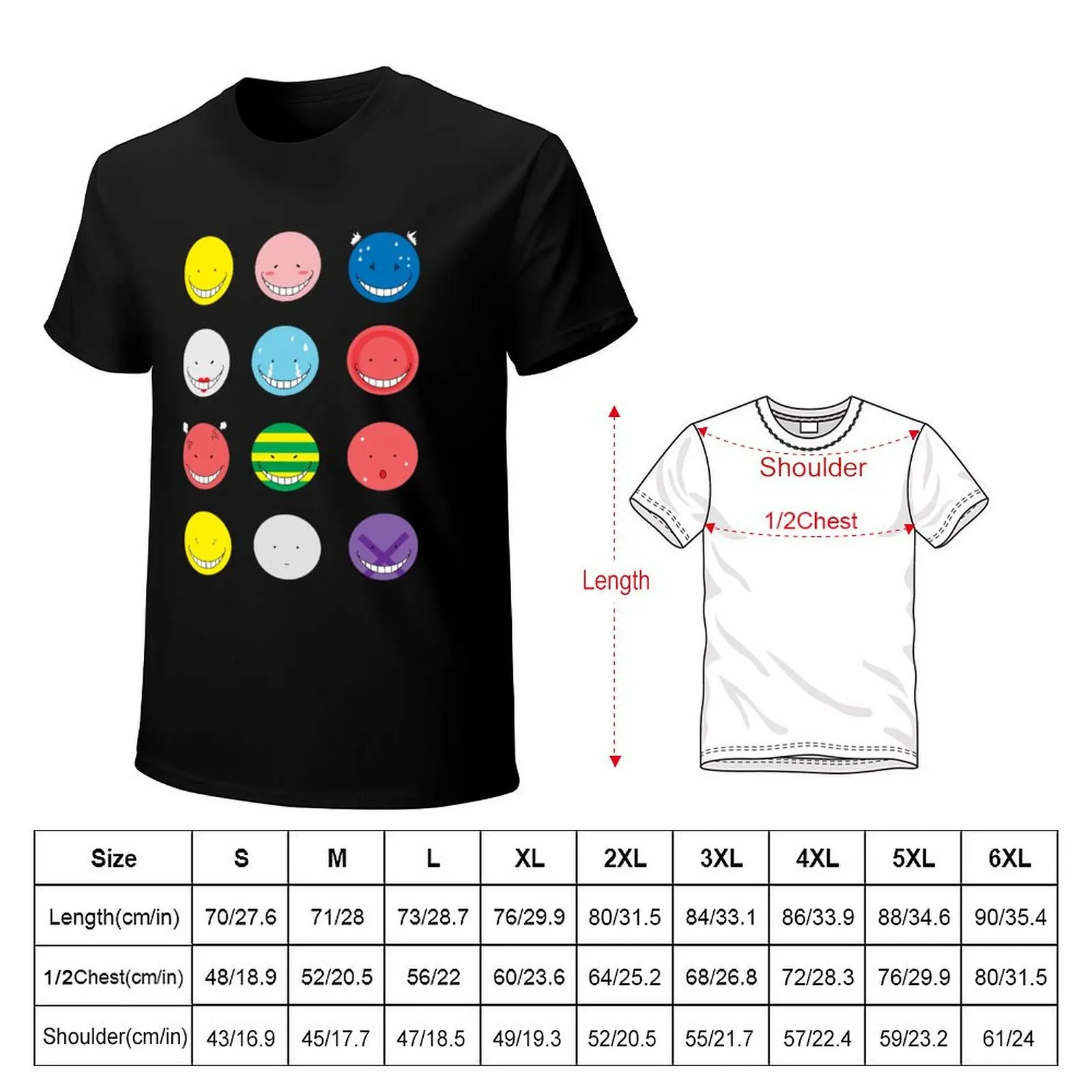 Koro Sensei Emotions T-Shirt Urban Style Print T-Shirt