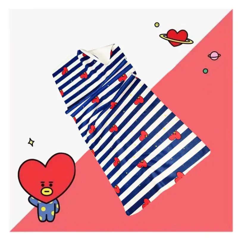 Anime Cartoon Bt21 Cooky Tata Chimmy Towel Face Towel Y2K Fashion and Cute Korean Version Absorbent Towel Gift for Friends