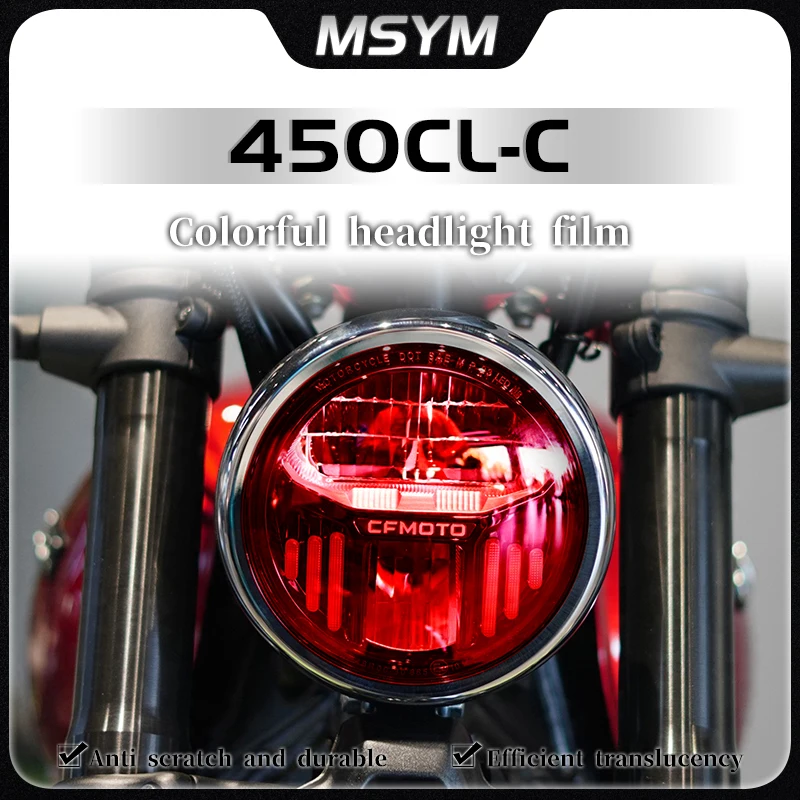 For CFMOTO 450CLC 450CLC clc450 motorcycle headlight, taillight film, instrument protection film modification accessories