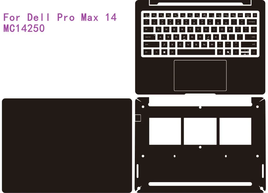 For Dell Pro Max 14 MC14250 Plus PC14250 PC16250 DB14250 DB04250 PB14250 DC14255 14250 Pro 16 Laptop Vinyl Cover Sticker Skin