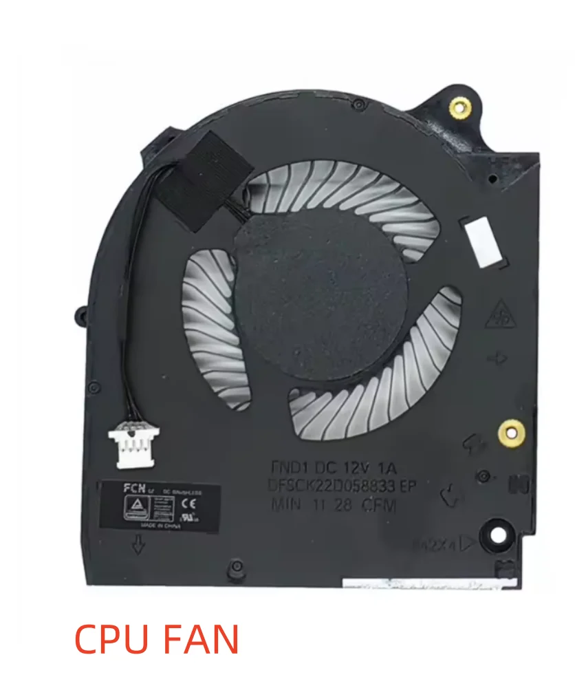 Вентилятор охлаждения процессора и графического процессора ноутбука DC5V для Dell Alienware M15 R5 M15 R6 M15 Ryzen R5 M15 Ryzen R6 2021 Series Fan