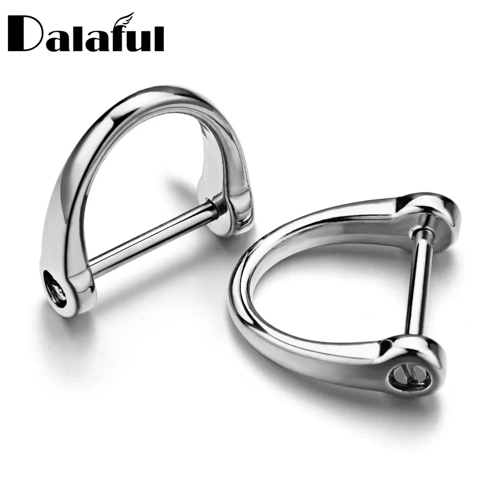 Horseshoe Key Chain Ring Holder D Shape Car Keychain Thick Rod Classic Buckle Interior Accessories Bag Repair Parts Buttons P032