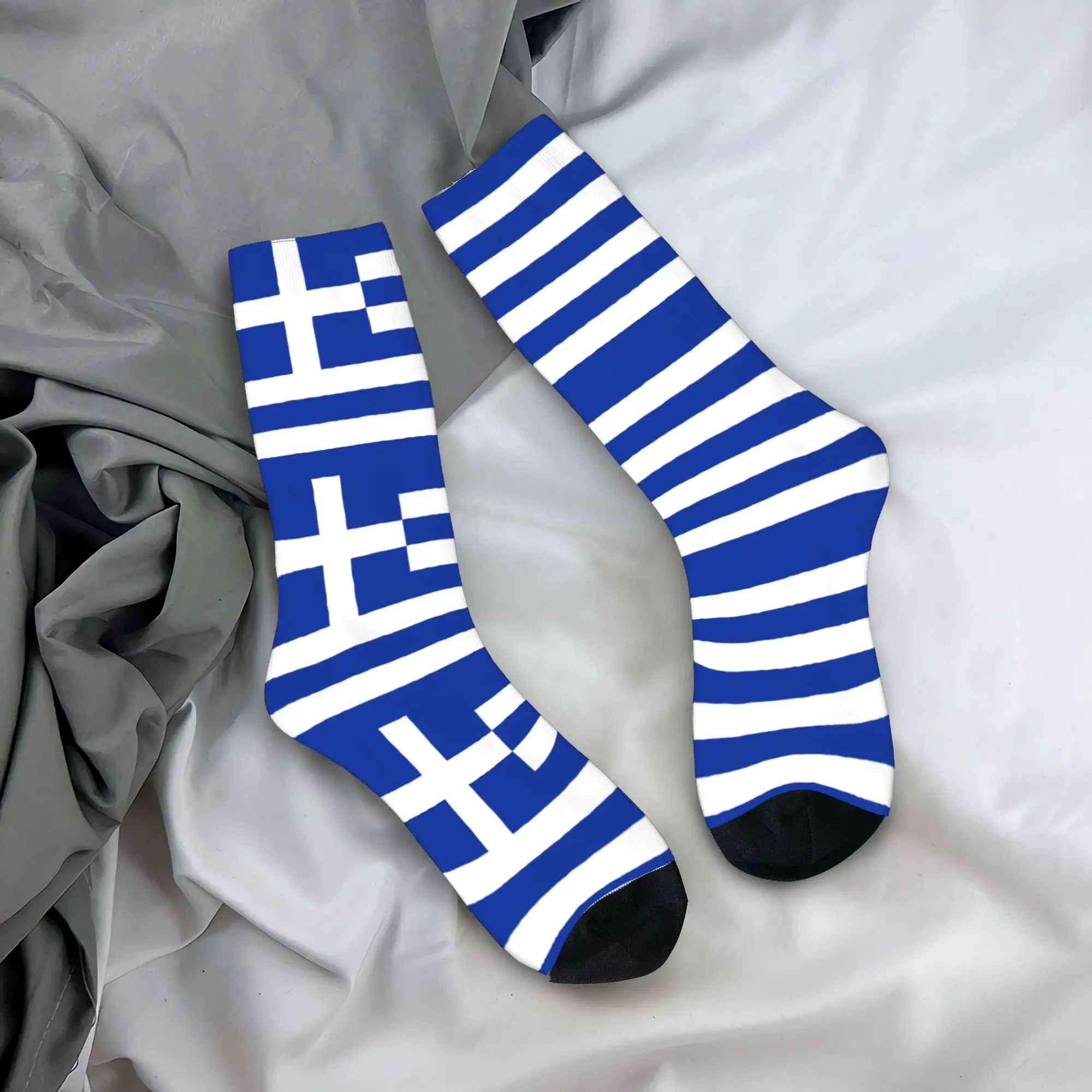 

Носки с флагом Греции, оригинальные носки для взрослых мужчин, теплые мягкие носки, осенние уличные нескользящие носки, идея для подарка