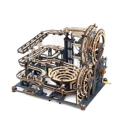 Robotime ROKR marbre Run Puzzle en bois 3D éducatif Iq Puzzle jouets assemblage modèle bloc de construction pour adultes/enfants pour cadeaux