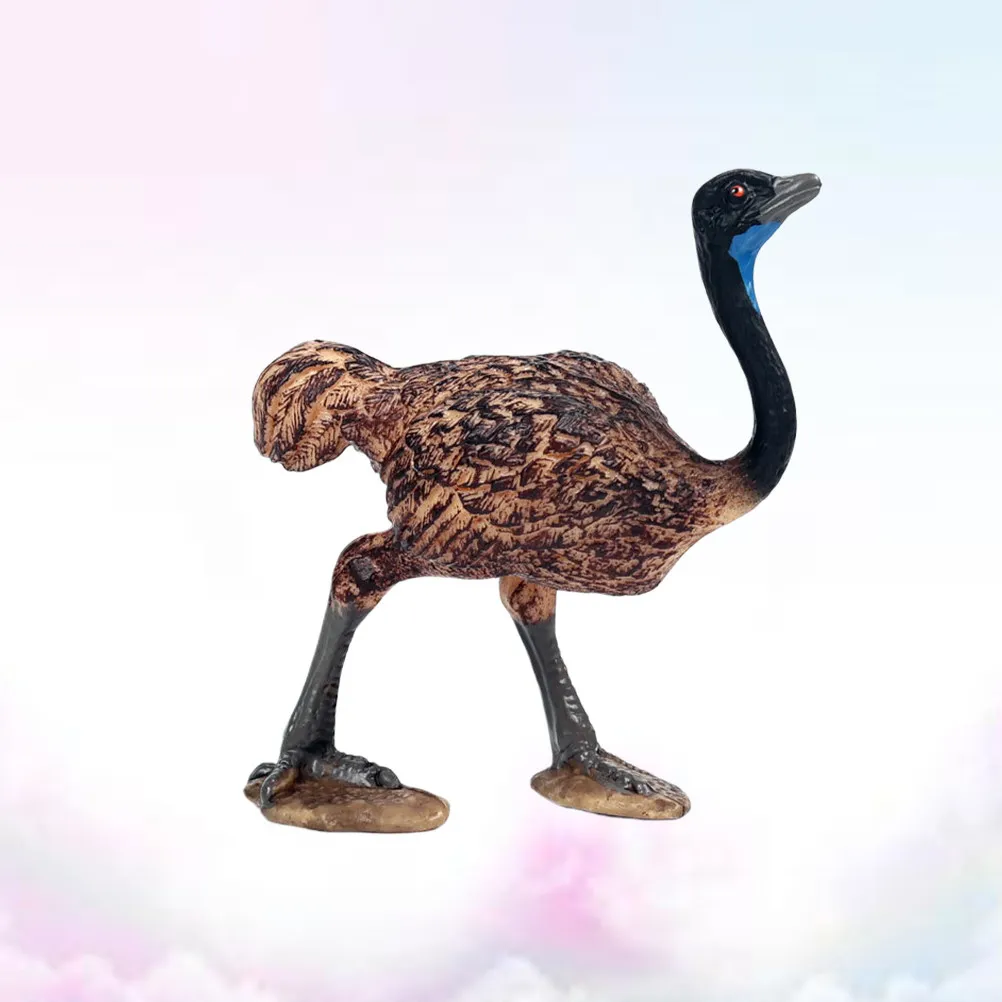 Ostrich Ornament Lifelike Wildlife Decor Creative Home Adornment Delicate Design Eco-Friendly Aesthetic Photo Prop