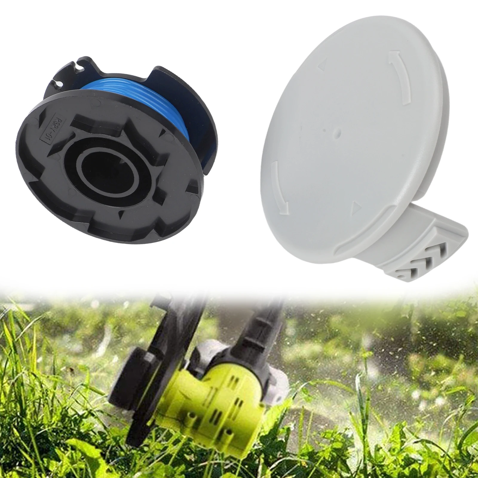 Efficient String Trimmer Replacement Spools for AC14RL3A 11 Feet of Line Each in 6/8/10 Set Perfect for Gardening