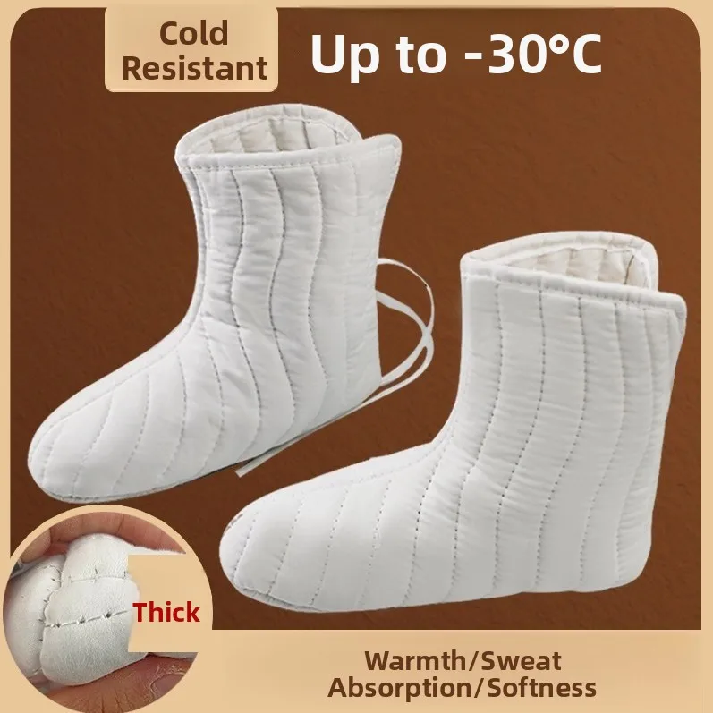 

Thickened Cotton Inner Liner for Winter Construction Site Rain Boots Cold Storage Coal Mine Well Socks Wear under Rain Boots