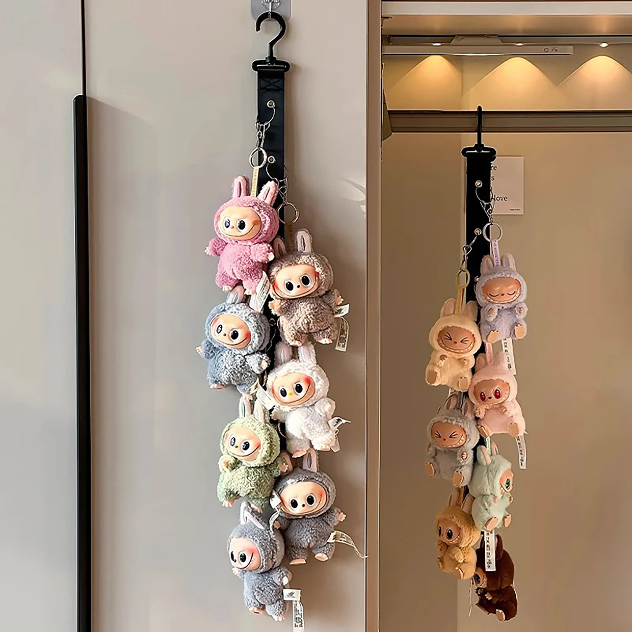 

Labubu Doll Storage Artifact Creative Labubu Doll Wall Artifact Hanging Wall Plush Toy Storage Display