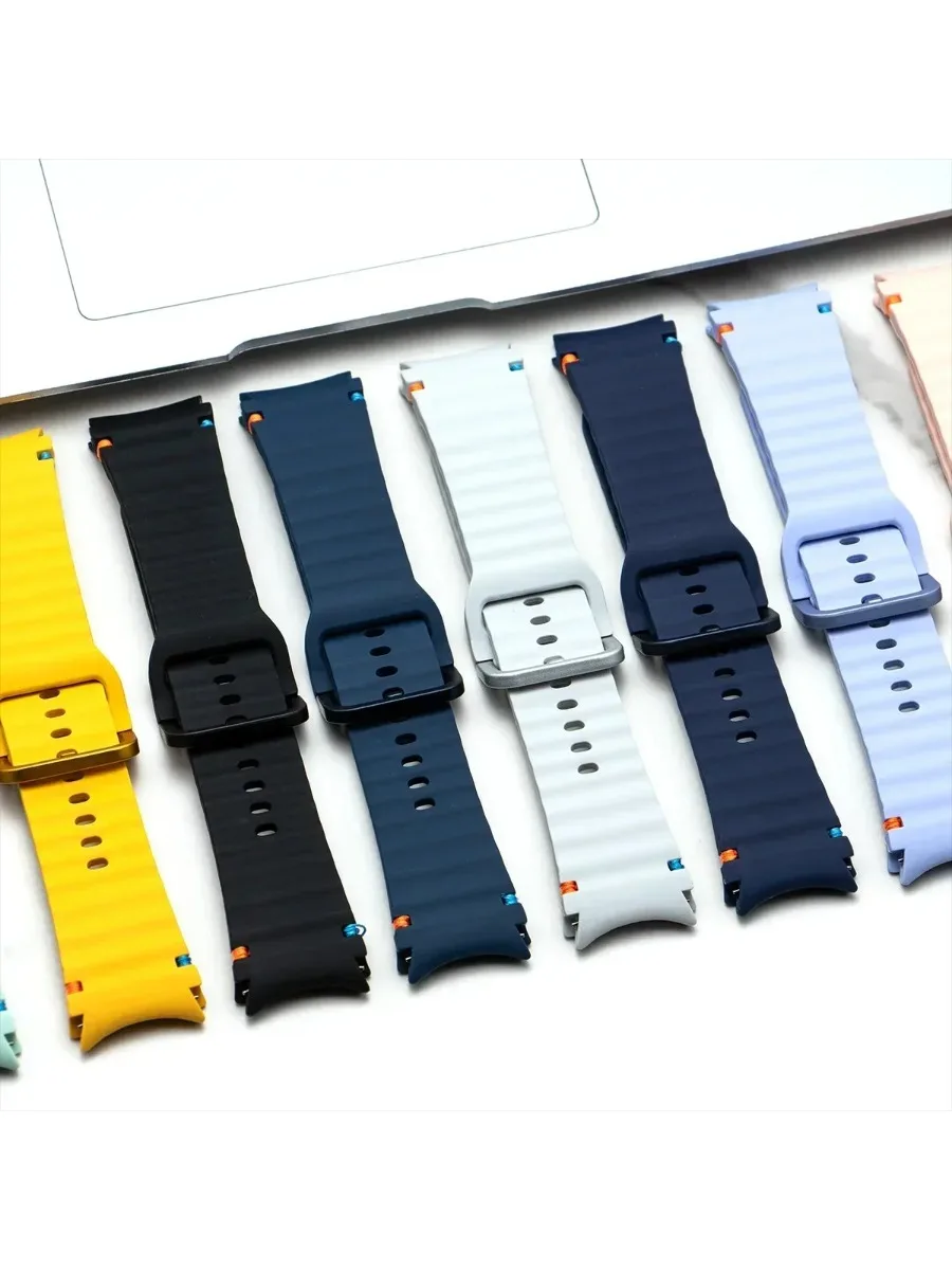 Officiële bandjes voor Samsung Galaxy Watch 7/FE/6/5/4 44 mm 40 mm 5 Pro 45 mm 46 mm sport correa armband Galaxy Watch 6 klassieke band - afbeelding 2