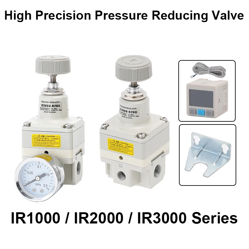 

IR2000 IR2010 IR2020 IR1000 IR1020 Digital Adjustable Precision Pneumatic Pressure Regulator Control Valve For Lab Medical