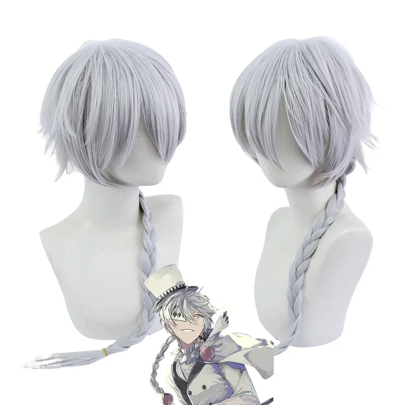 

Drifting Art Wenhao stray dogs Nikolai·Gogol Gogol cosWig Special Light Silver Blue Wig