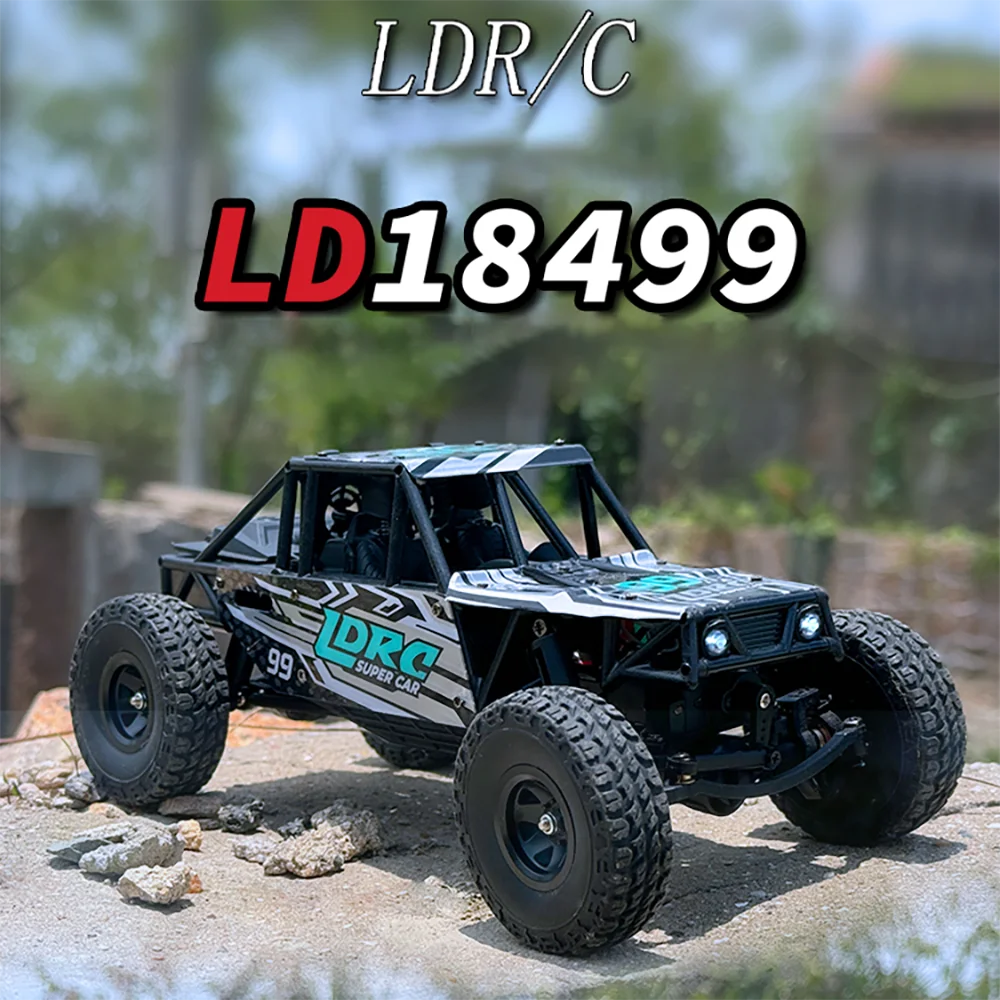 LDRC LD18499 Samochód RC 4WD w skali 1/18, zdalnie sterowany crawler 4x4, pojazd terenowy do wspinaczki 2.4G, zabawki dla dzieci i dorosłych