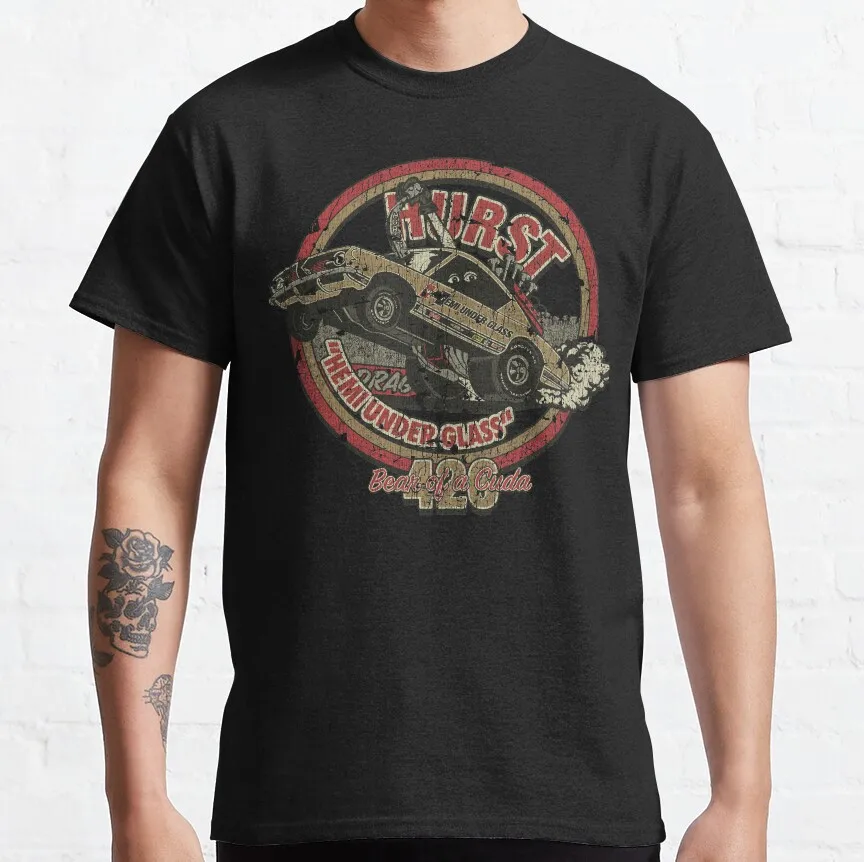 

426 Hemi 'Bear of a Cuda' Barracuda The Dukes Of Hazzard Gift t shirt Retro Graphic clothes All size Tops 100% cotton print tee