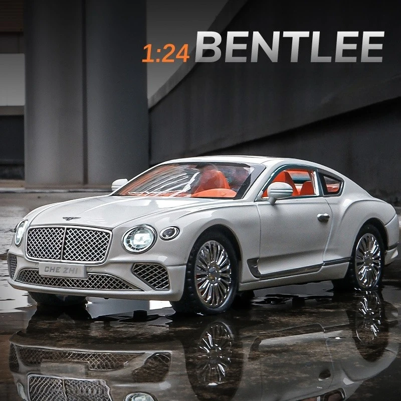1:24 Bentley Continental GTรุ่นรถDiecastsหล่อโลหะดึงกลับเสียงและแสงรถของเล่นเด็กรถ