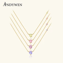 ANDYWEN ๊ฒจ์ธ 925 ์คํธ๋ง ์ค๋ฒ ๊ณจ๋ ๋ผ๋ฒค๋ ๋ก๋๋ผ์ดํธ ์ง๋ฅด์ฝ ์ฐธ ํ๋ํธ ๊ธด ์ฒด์ธ ๋ชฉ๊ฑธ์ด 2021 ์จ๋ฉ ์ฅฌ์ผ๋ฆฌ ์ ๋ฌผ