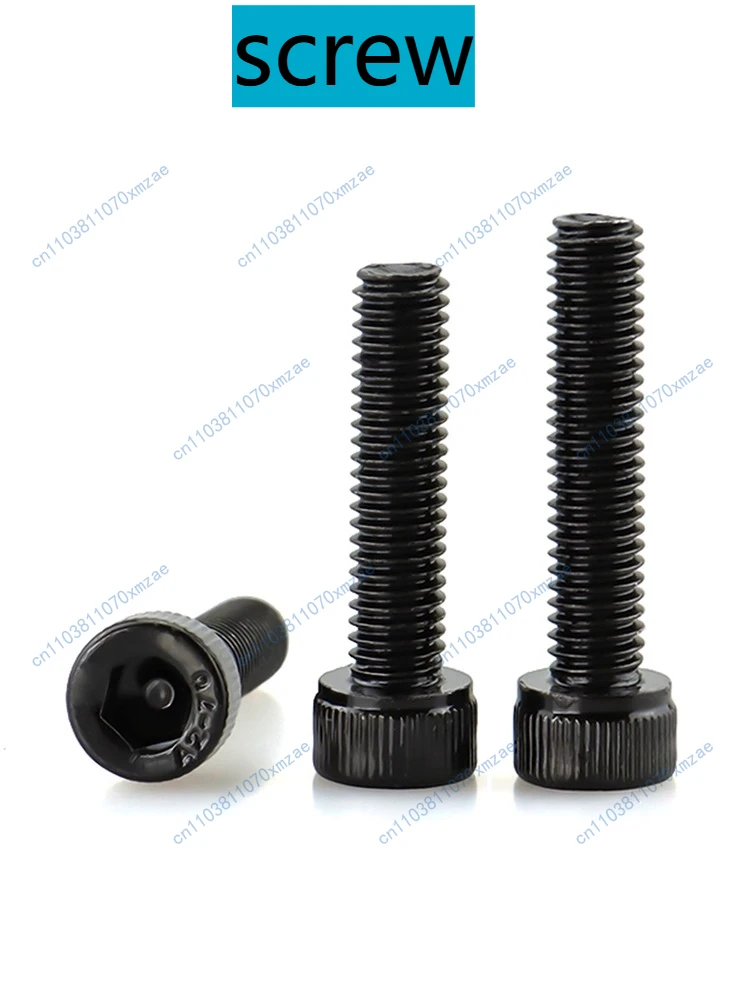 

100pcs M8 Cylindrical Head/Cup Head Hex Socket Machine Screws 304 Stainless Steel Electrolytic Black Long Screws