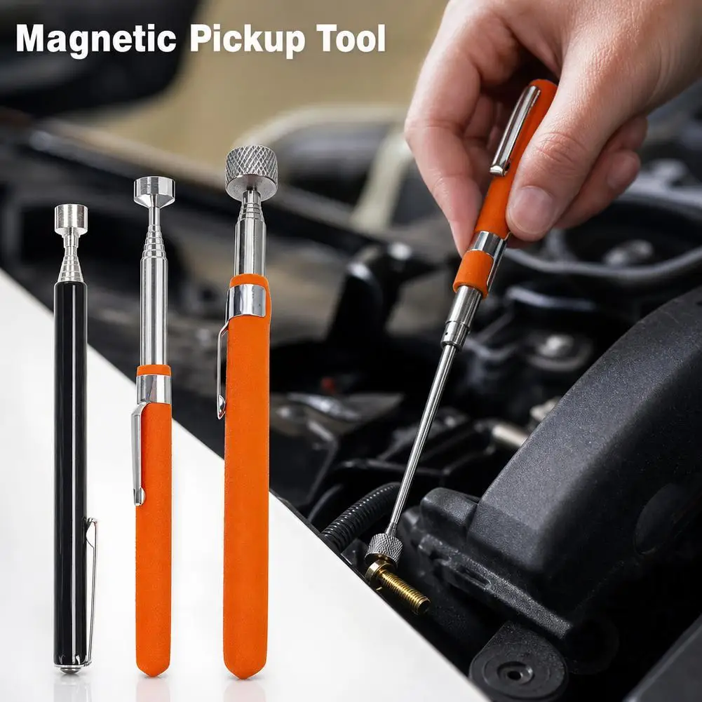 Magnetic Picker Retractable Magnetic Pickup Tool Mini Portable Telescopic Magnetic Magnet Pen Extendable Pickup Rod Stick view 4