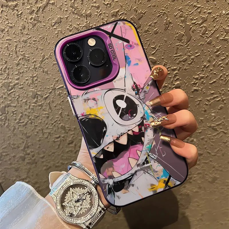 Disney Happy Stitch Cartoon Phone Case For iPhone 16 11 12 13 14 15 Pro Max 7 8 Plus X XR XS MAX Mini Y2k lovely Anti Fall Cases