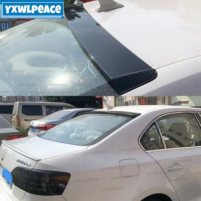 

For Volkswagen VW Jetta Mk6 Spoiler 2012-2018 ABS Plastic Primer Color Rear Window Roof Spoiler Wing Body Kit Accessories