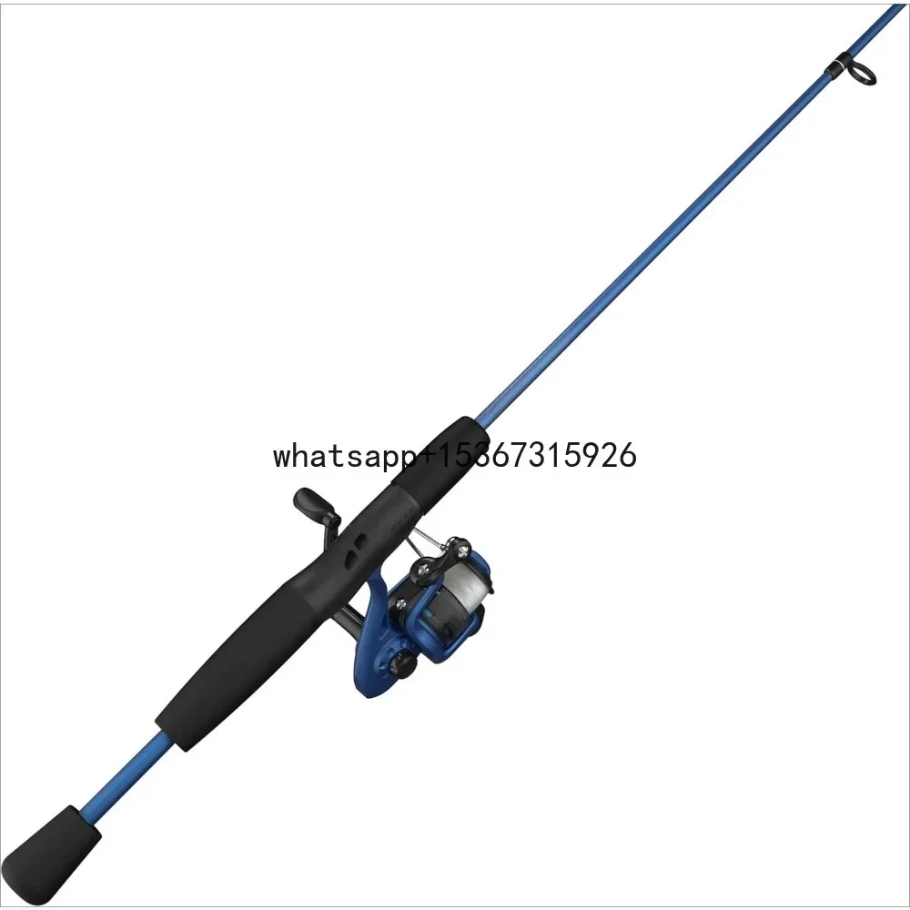 Spinning Reel and Fishing Rod Combo, 2-Piece Medium-Light Durable Fiberglass Rod, ComfortableEVA Handle, Fishing Equipment