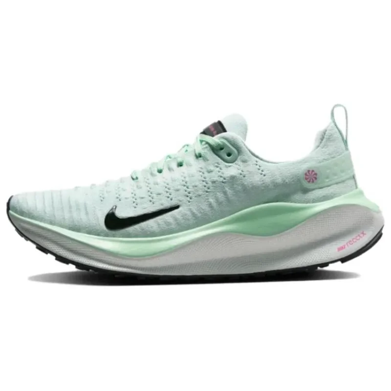 Nike ReactX Infinity Run 4 Women Barely Green Flyknit Breathable Non-Slip Cushioning Durable Low Casual Running Shoes DR2670-303