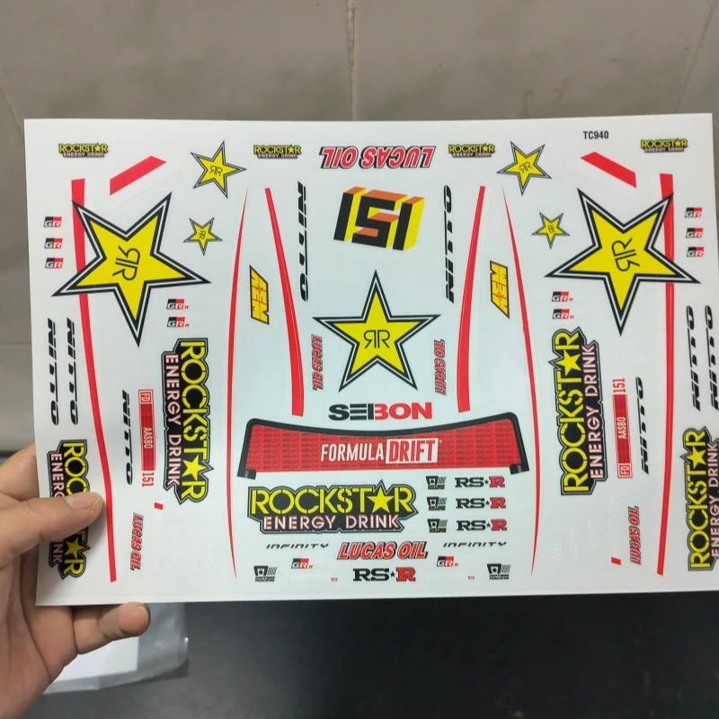 

1/10 Supra StarRock RC Drift Sticker/ Badge/ Decals