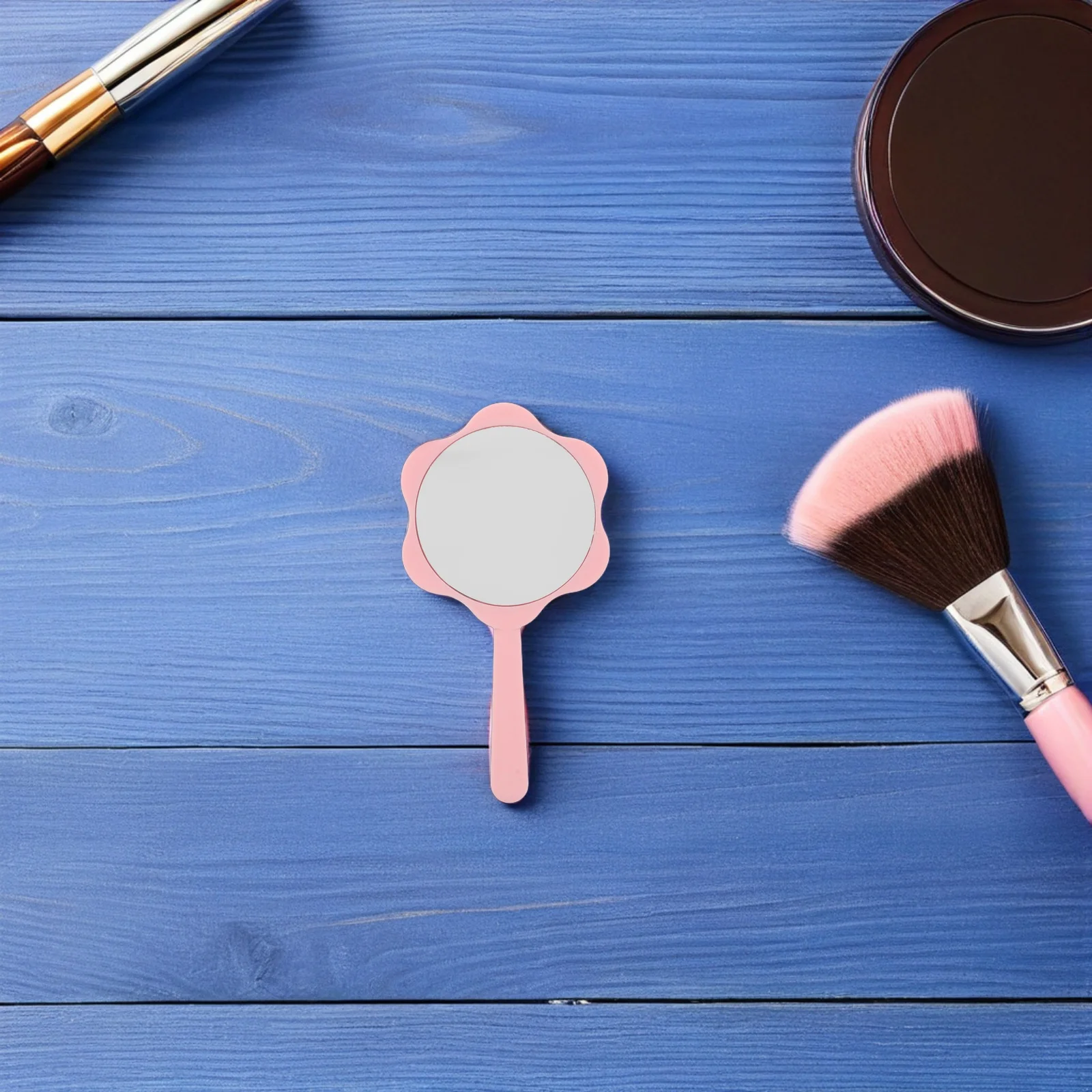 

3Pcs Handheld Makeup Mirrors Design Portable Travel Mirror for Women Makeup Personal Use Assorted Colors