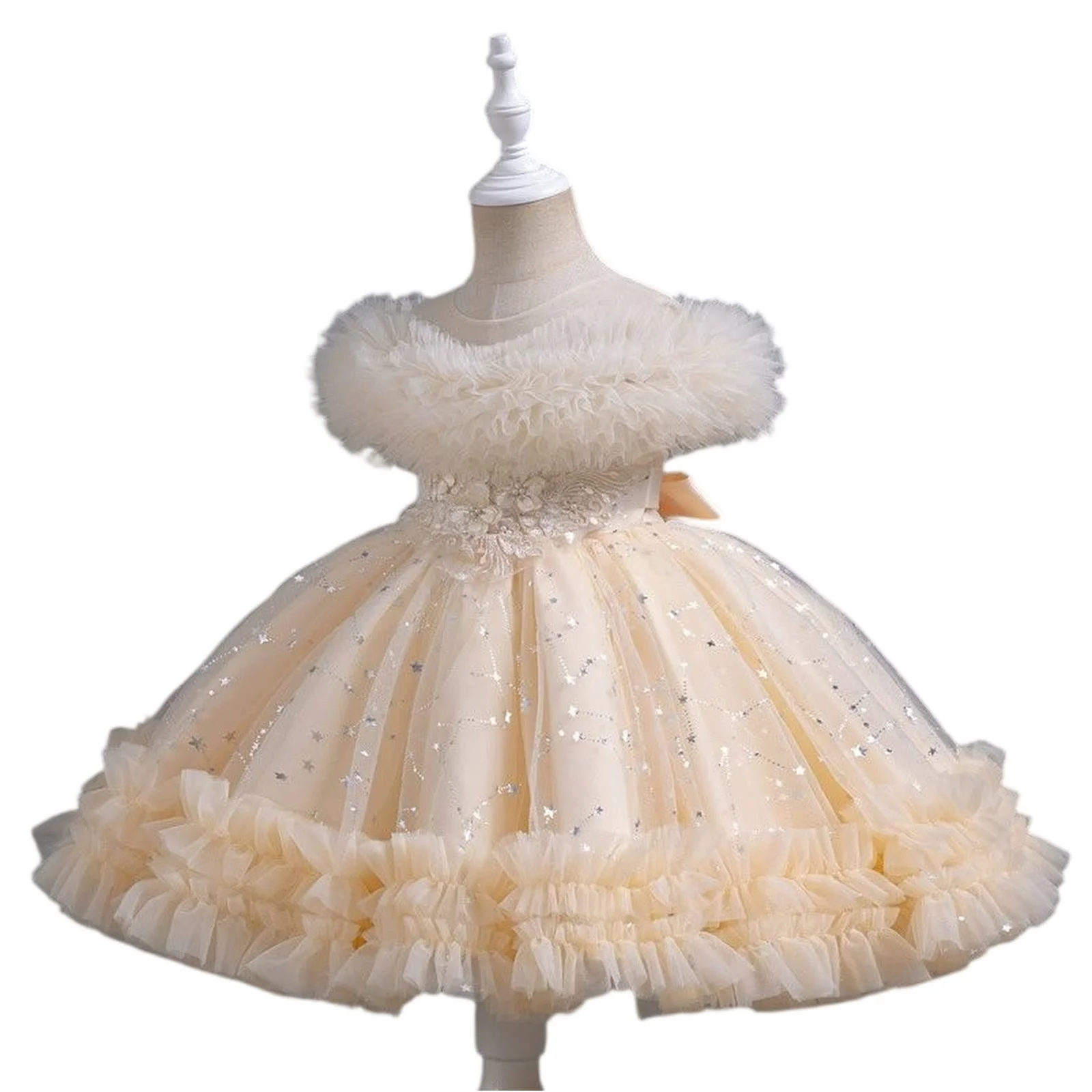 

3-12 Years Fashion Princess Dress for Girls Sleeveless Lace Kids Girl Party Dress Summer Children Girls Evening Gown 2025