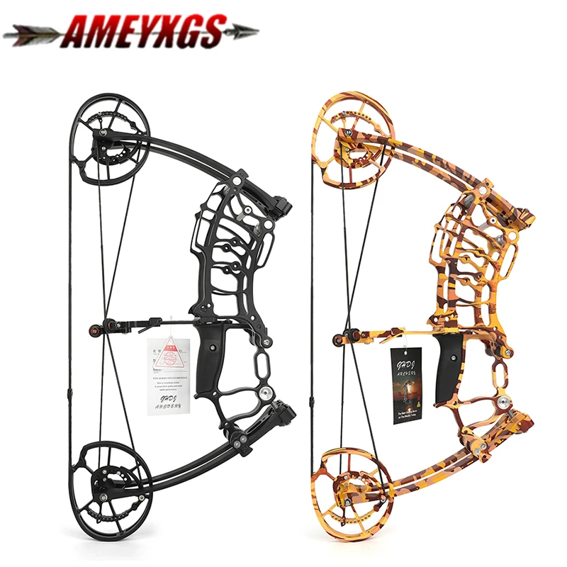 Archery Compound Bow 30-70lbs Dual-use Steel Ball Bow Arrows Steel Ball 420FPS  Fishing Hunting Shooting Accessories