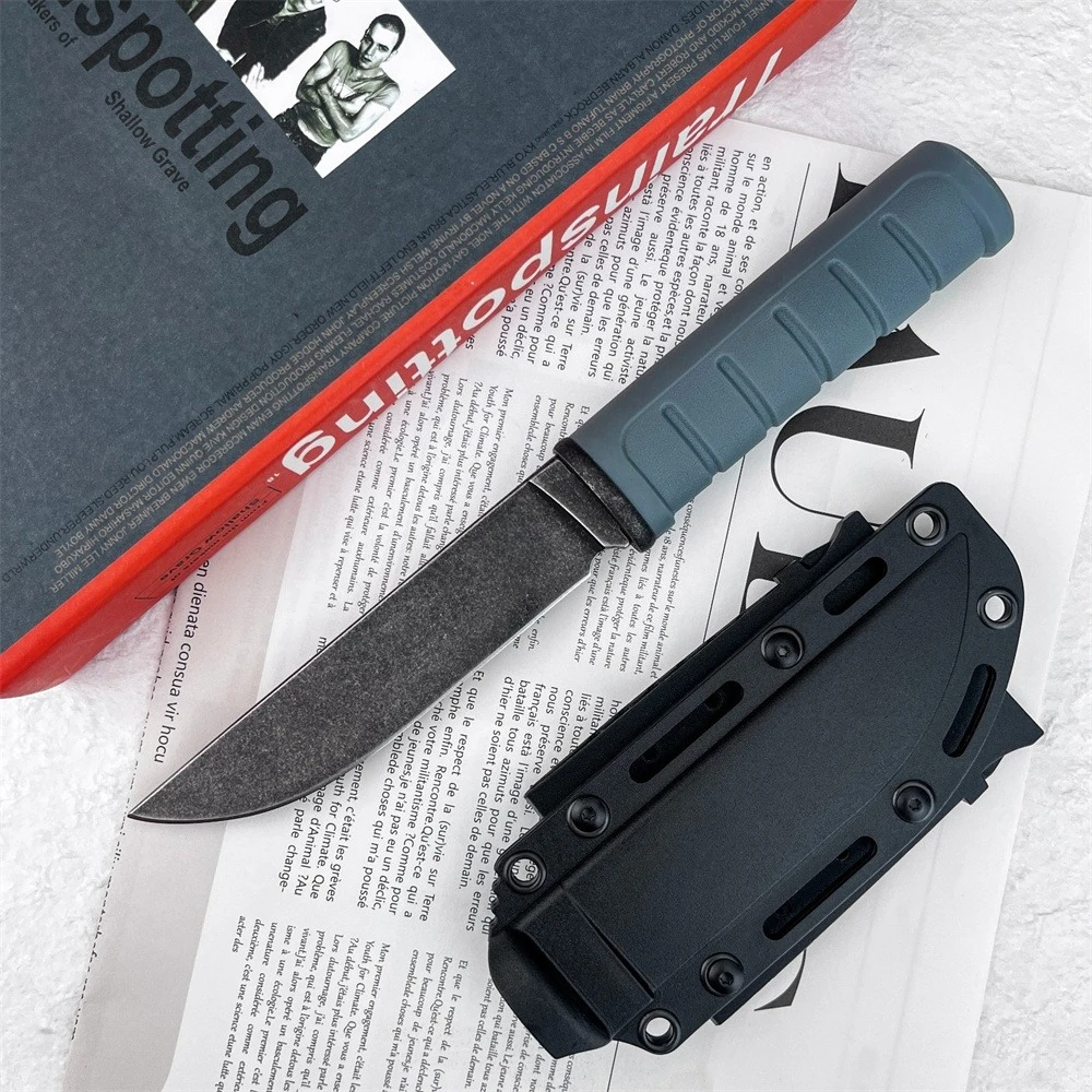 

Новейший нож BK 6101 с фиксированным клинком из стали 8Cr13Mov, синяя рукоять из нейлонового волокна, высококачественный инструмент для кемпинга и активного отдыха