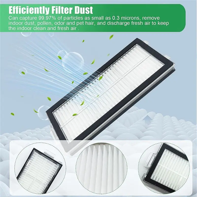 A76I-для пылесоса Roborock Qrevomaster, запасные части, основные боковые щетки, HEPA-фильтры, подушечки для швабры, мешки для пыли