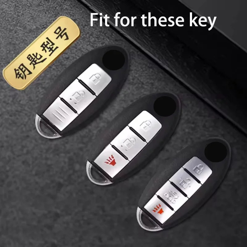 Car Styling for Nissan Altima Qashqai Pulsar March Juke Note Tiida Maxima Sentra 3 4 Button Smart Remote Car Key Case Cover Fob