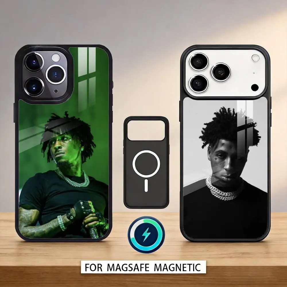 

Rapper YoungBoy Never Broke Again Phone Case For iPhone17,16,15,14,13,12,Pro,Max,Magnetic For Magsafe Wireless Charging