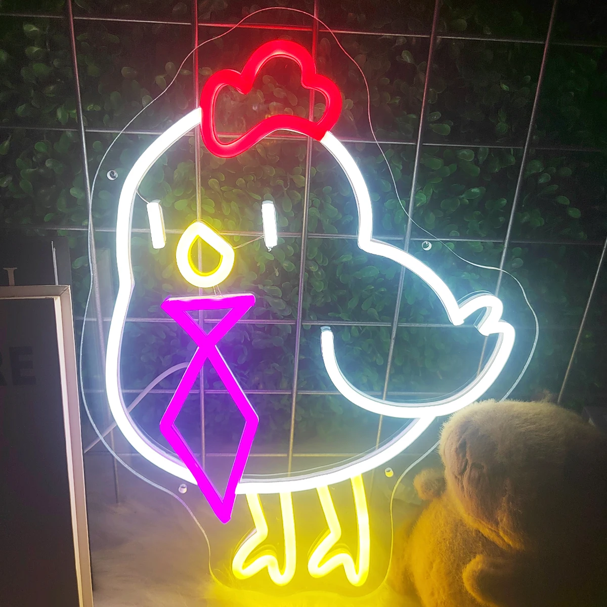 Chick Neon Sign Wall Decor LED Neon Light ธุรกิจ Store ป้ายวันหยุดของขวัญ USB Powered Shop Decor Light โคมไฟนีออน